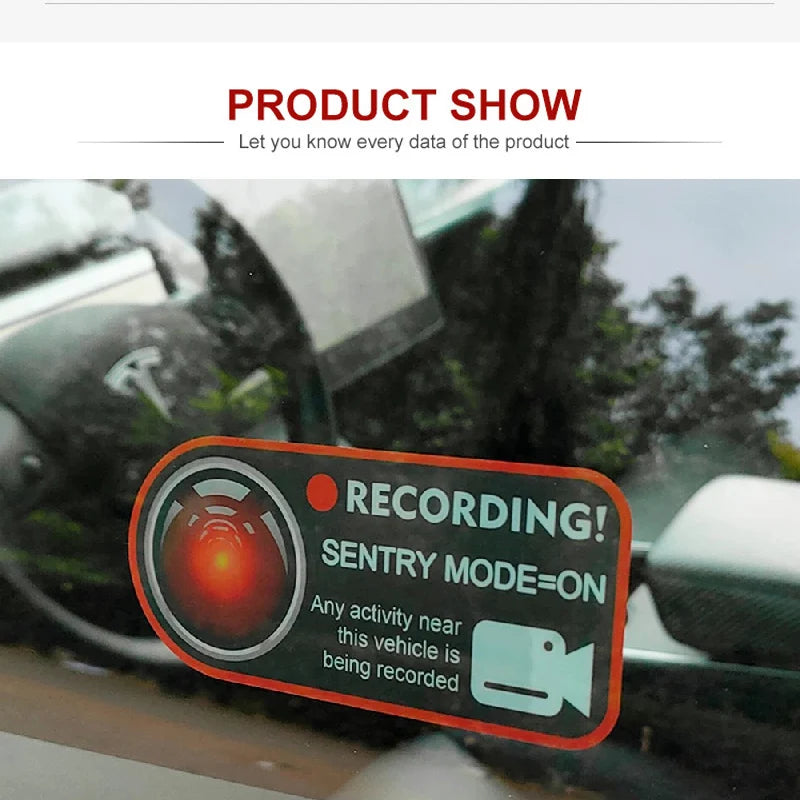 Universal Car Window Sticker for Dash Cam - Anti-Scratch Decal - image 3