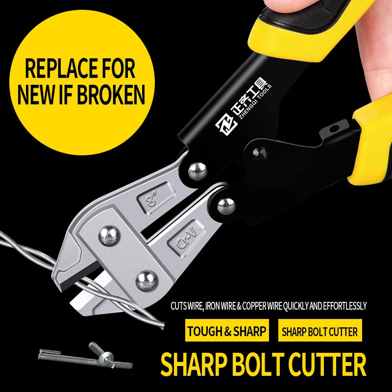 Fast and Sharp Labor-Saving Bolt Cutter for Cutting Wire and Bar Steel
