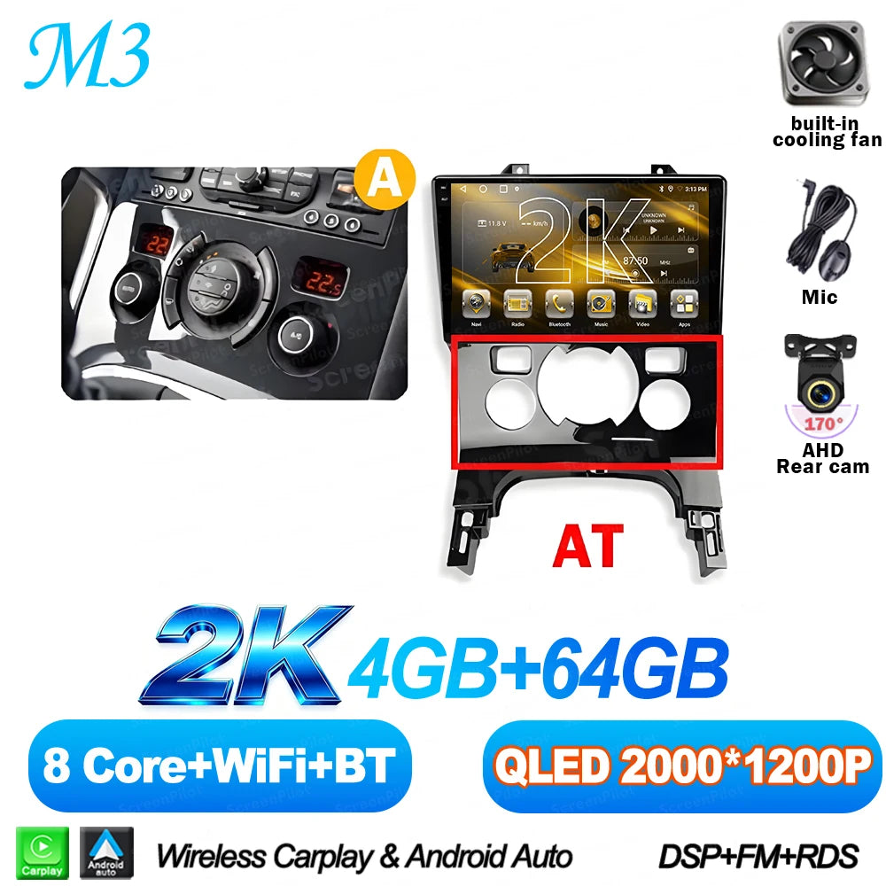 Peugeot 3008/5008 9" Android CarPlay Multimedia Player - image 25