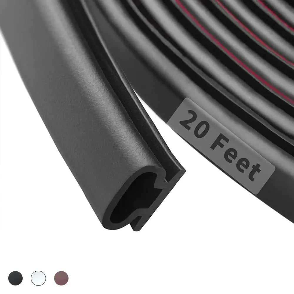 6m Rubber D-Shape Door Seal Strip – Windproof Insulation