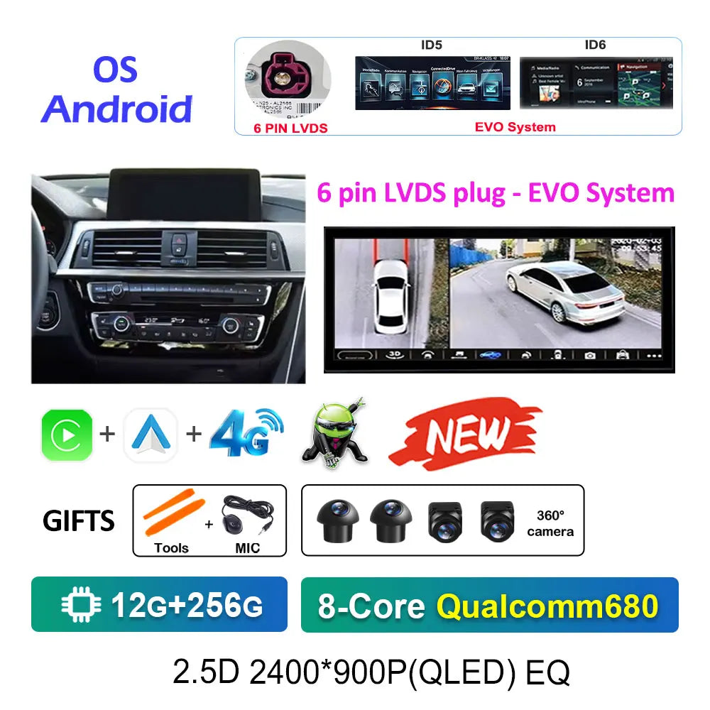 BMW 3/4 Series Android 15 Multimedia Player with CarPlay (F30-F36) - image 24