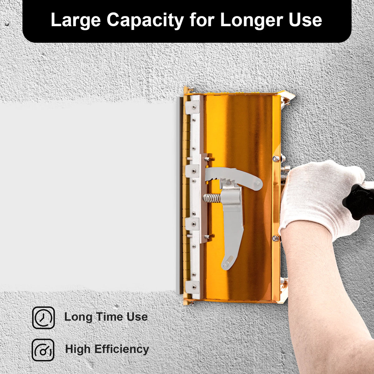 Drywall flat finishing box, 5 gear adjustable skimming tool for walls and ceilings