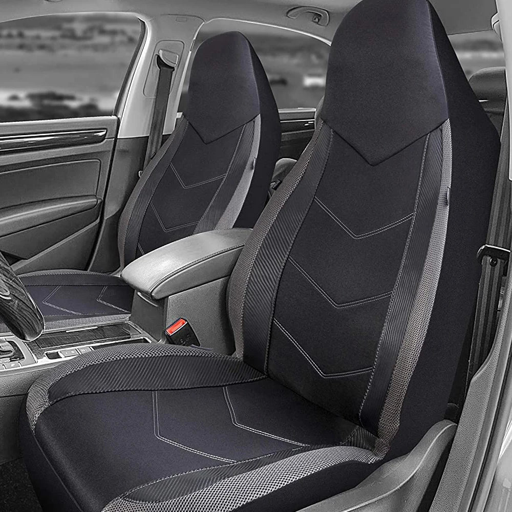 High Back Air Mesh Front Car Seat Covers, Universal Fit