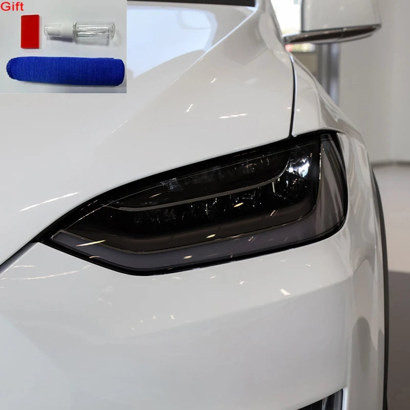 Tesla Headlight Tint Film - Smoke & Clear TPU Protection - image 4