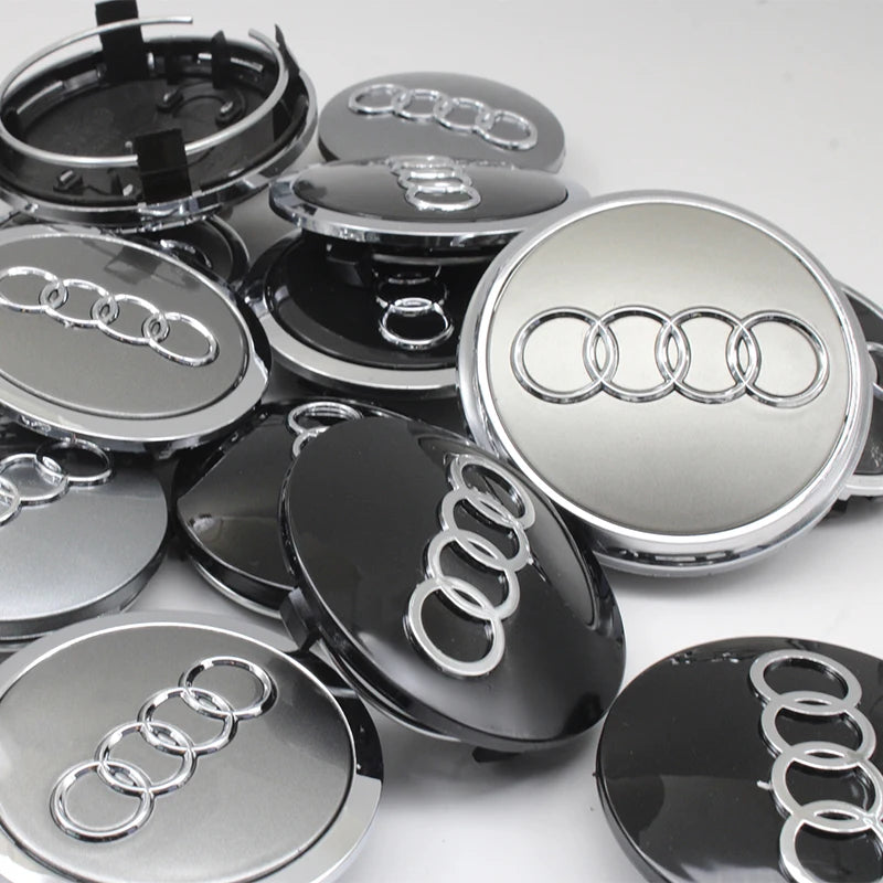 Wheel Center Caps for Audi A3-Q8 & R8, 60-77mm 4-Pack - image 4