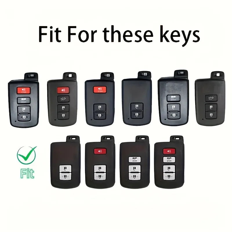 Black TPU Toyota Key Fob Cover 2015-2017 Camry Corolla RAV4 - image 2