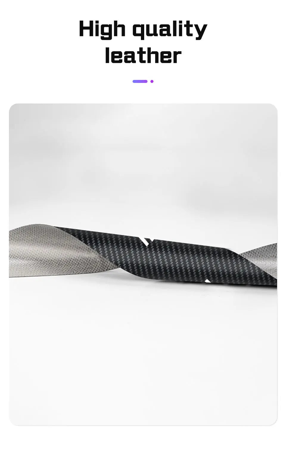 Universal Carbon Fiber Pattern Door Threshold Protector Strips