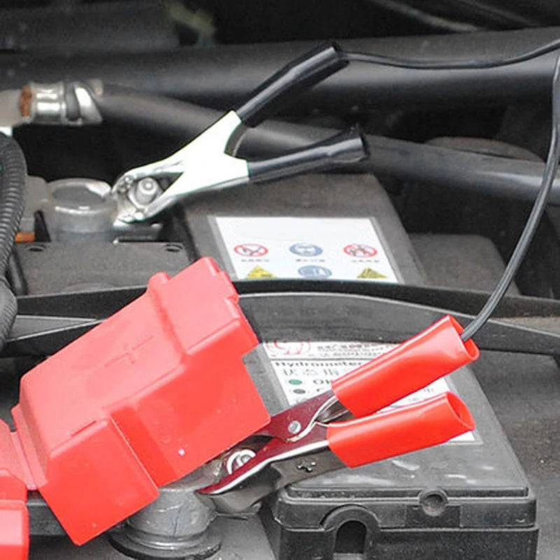 12V Battery Clamp to Cigarette Lighter Socket Adapter, 0.35-5m