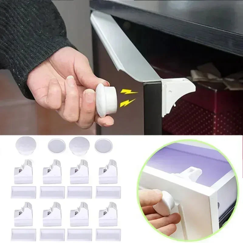 Magnetic Invisible Child Safety Locks for Drawers & Cabinets - image 4