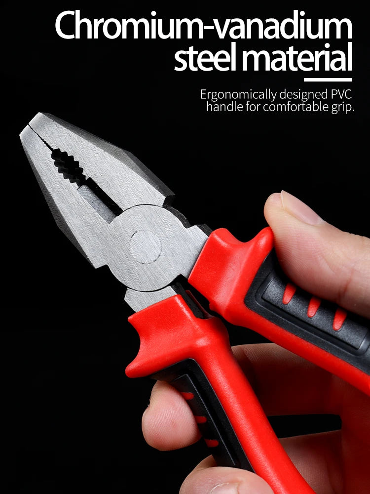 Heavy-Duty 3-Piece Pliers Set: Diagonal, Needle-Nose & Wire Cutters - image 7