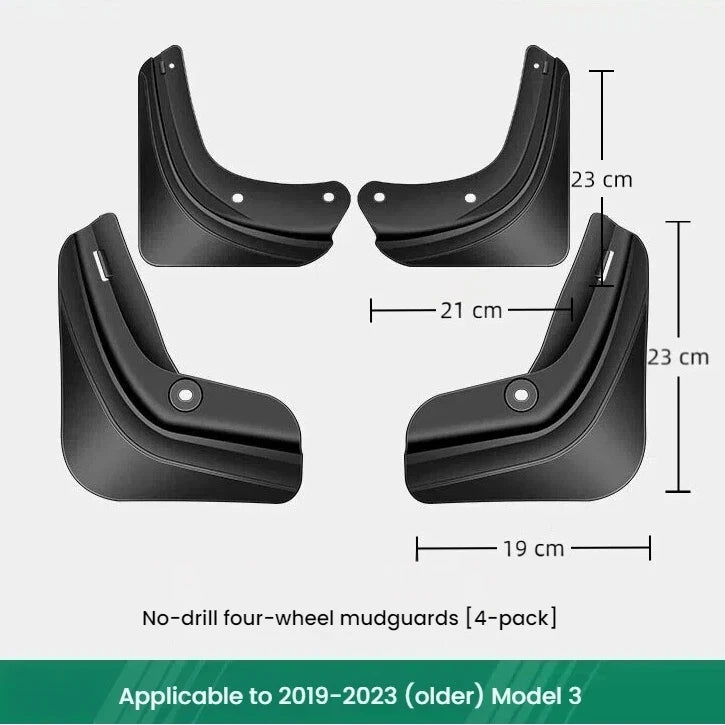 Car Mud Flaps for Model Y Model 3 Accessories Front Rear Splash Guards Keep Paint Clean in All Weather