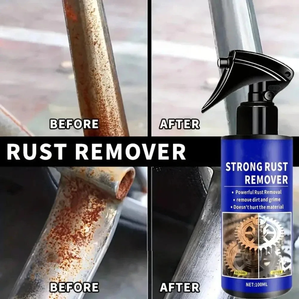 Quick-Acting Rust Remover Spray for Exhaust Pipes and Wheel Hubs