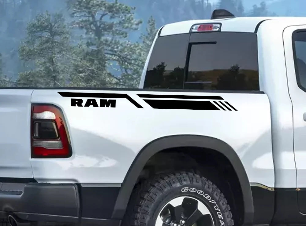 Custom Vinyl Bed Side Stripe Decals for Dodge RAM Trucks - image 7