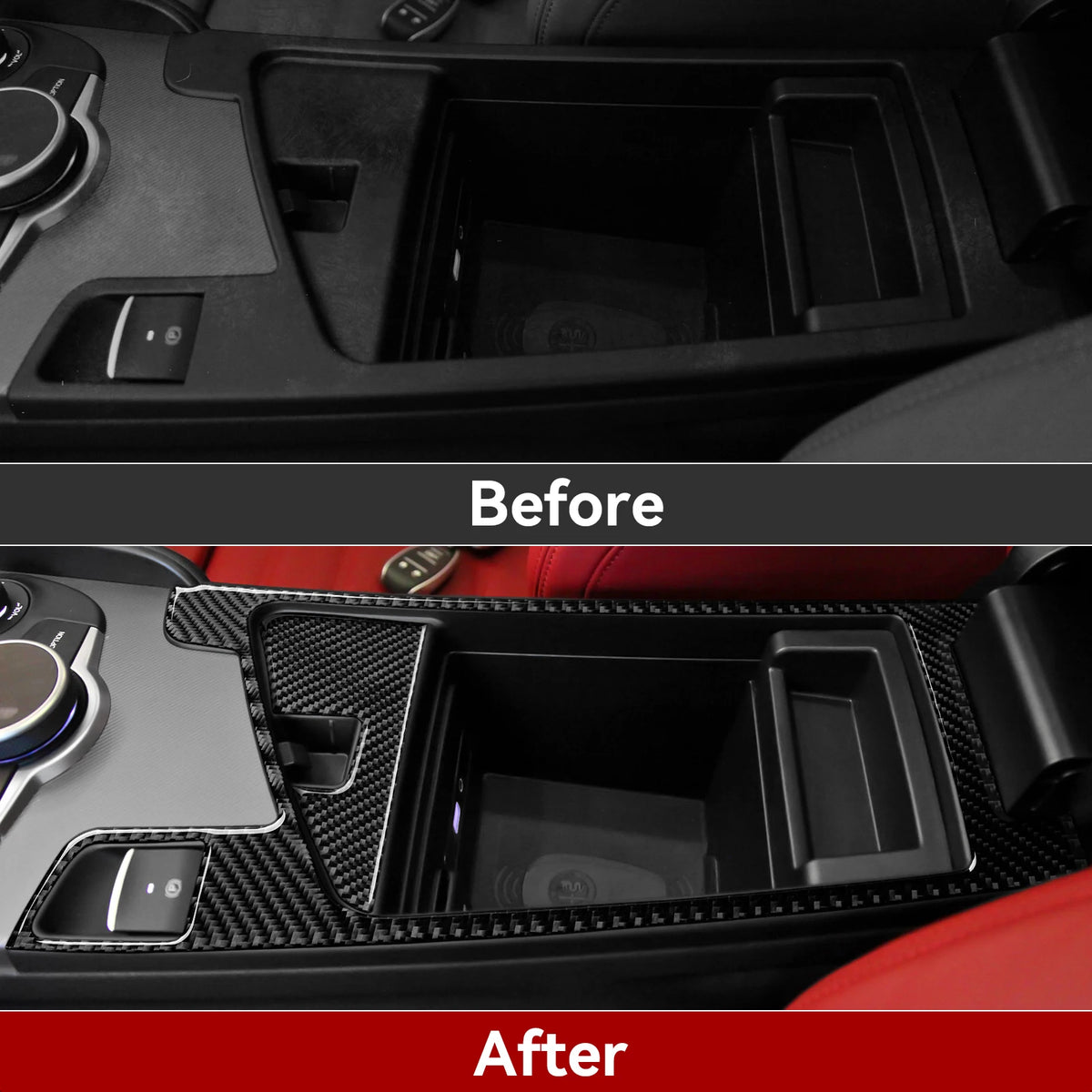 Carbon Fiber Interior Trim Stickers for Alfa Romeo Giulia and Stelvio