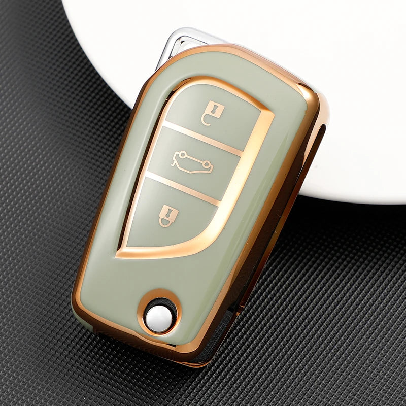 Toyota Key Fob Cover - TPU Protective Case for Aygo Yaris Camry RAV4 - image 30