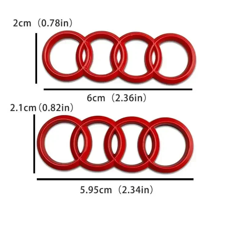 Steering Wheel Center Ring Sticker for A3 A4 A6 A7 A8 Q7 Q8 TT