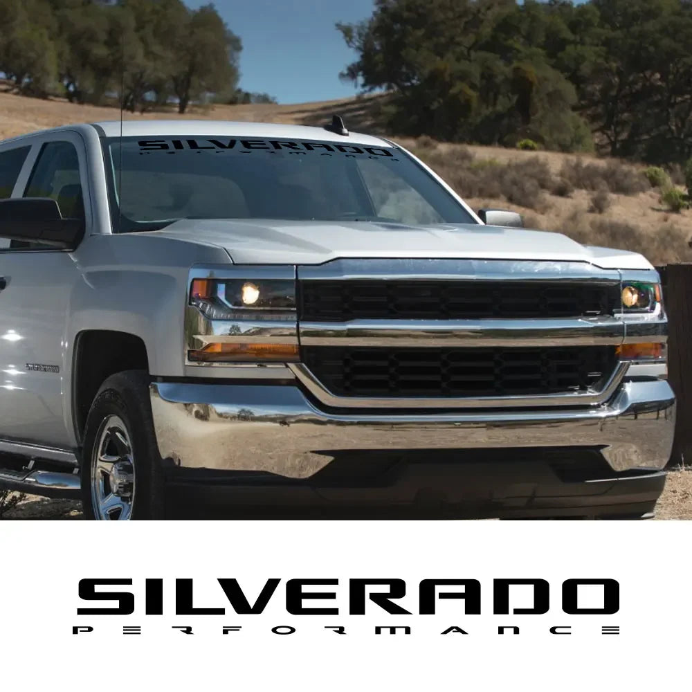 Chevrolet Silverado 1500/2500 Truck Front Windshield Vinyl Decal - image 2