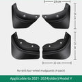 Model Y Model 3 Accessories Splash Guards Car Mud Flaps Anti Scratch Paint Protector for Long Trips