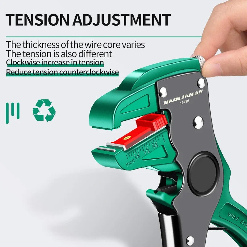 Multifunctional Duckbill Wire Stripper Automatic Wire Stripper Length Adjustable Flat Wire Cutter Wire Stripper For Electrician