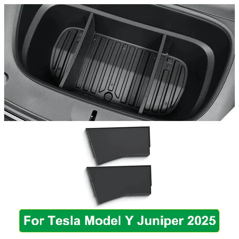Tesla Model Y 2025 Front Trunk Liner & Organizer, Waterproof TPE - image 11