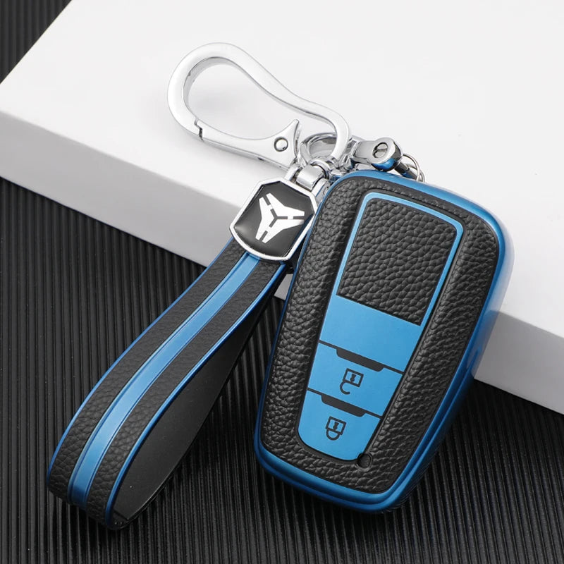 Toyota Key Cover TPU Leather Key Fob Case 2018+ Prius Camry RAV4 - image 6