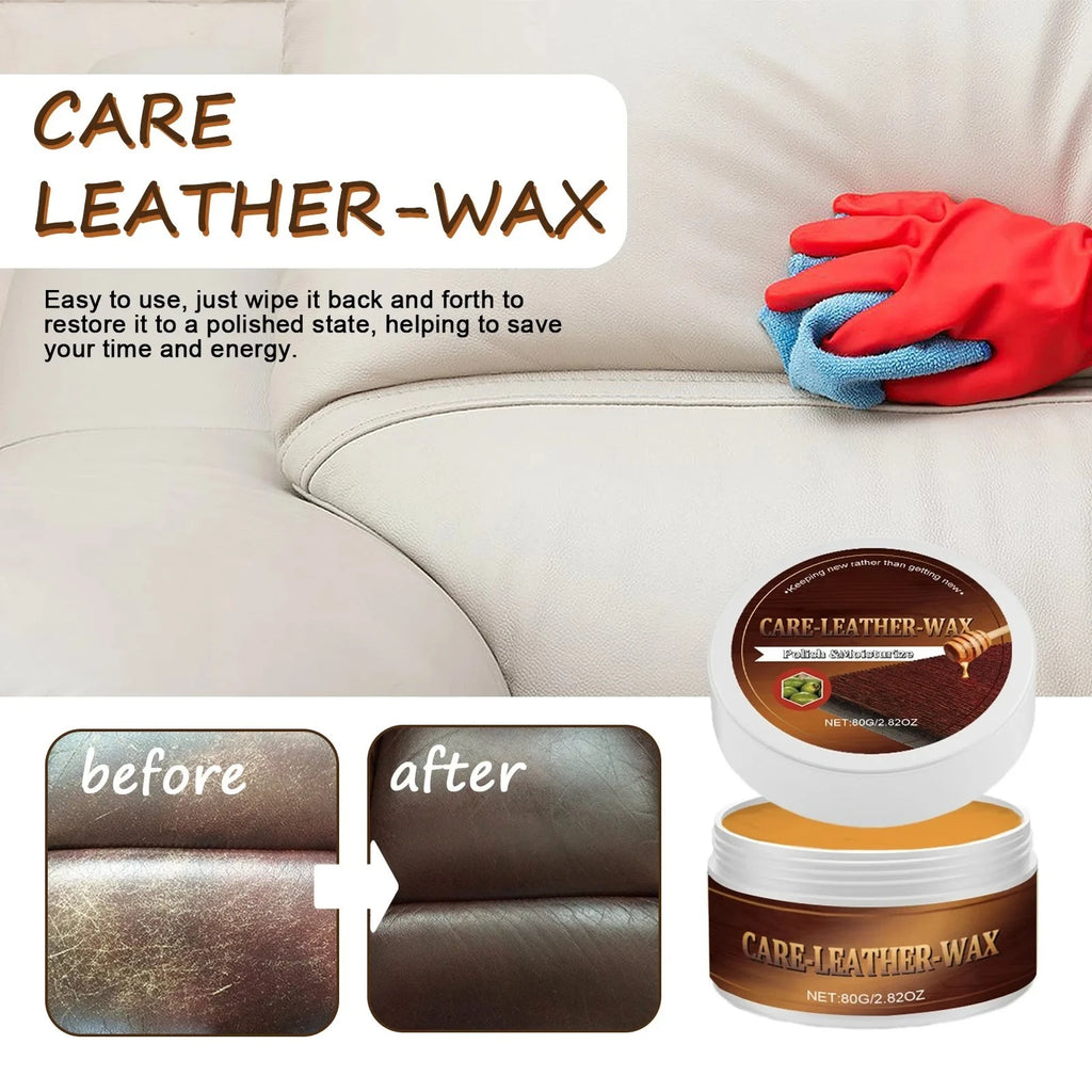 Beeswax Leather Repair and Conditioning Wax, 80g