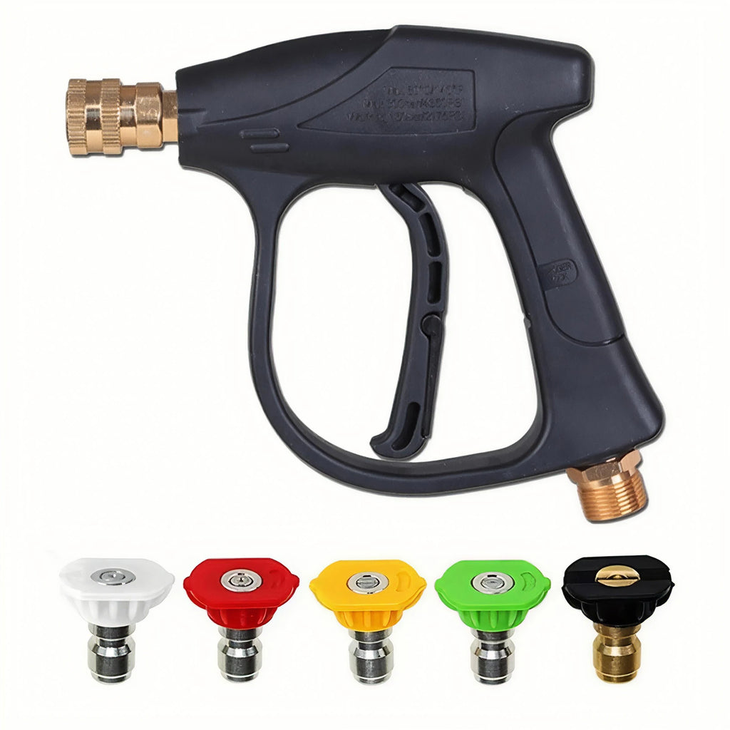 2175PSI High Pressure Washer Gun with M22-14 1/4-Inch Quick Connect and 5 Color Nozzles