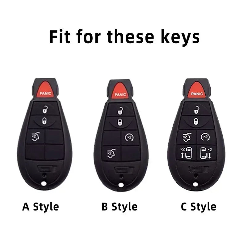 TPU Key Fob Cover for Chrysler Jeep Dodge Ram Car Remote - image 2