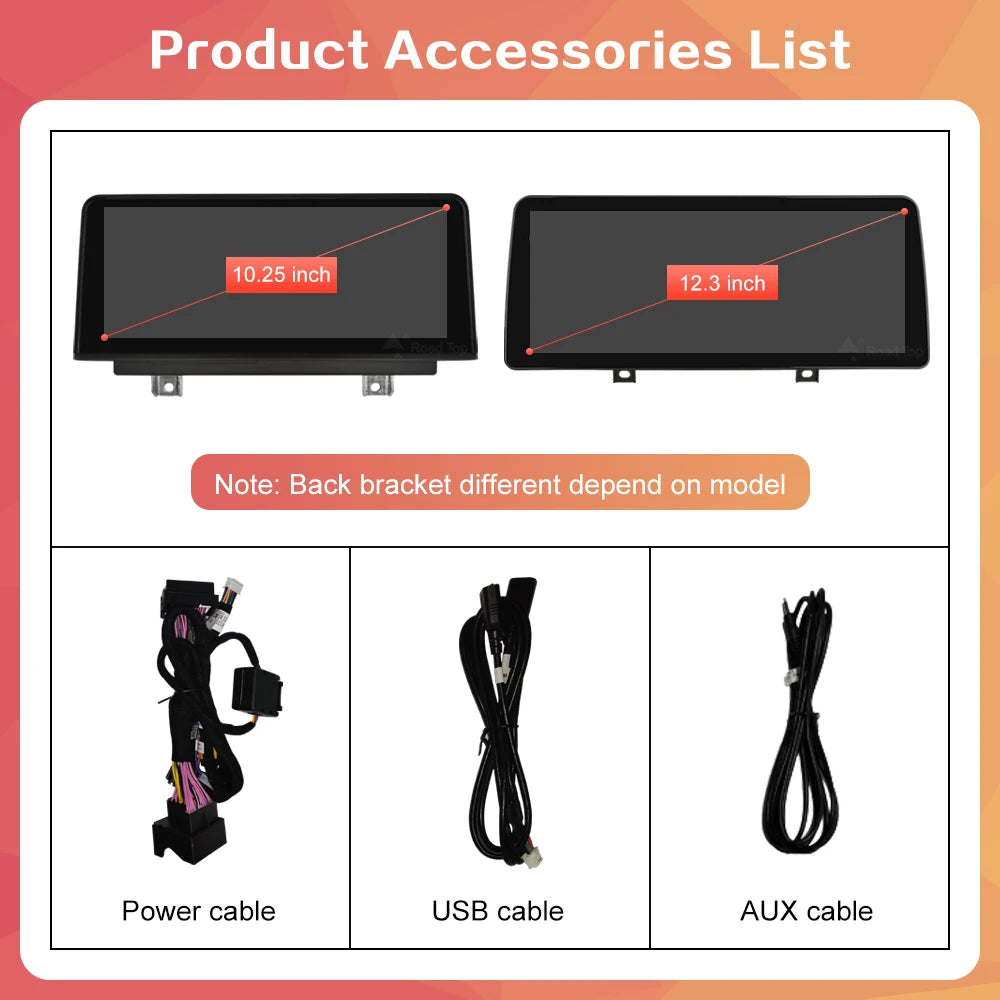 RoadTop 10.25" Wireless CarPlay & Android Auto BMW X5/X6 2007-2013 - image 6