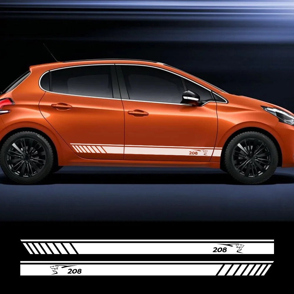Peugeot 208 308 5008 Sporty Vinyl Door Stickers - Car Decals - image 2
