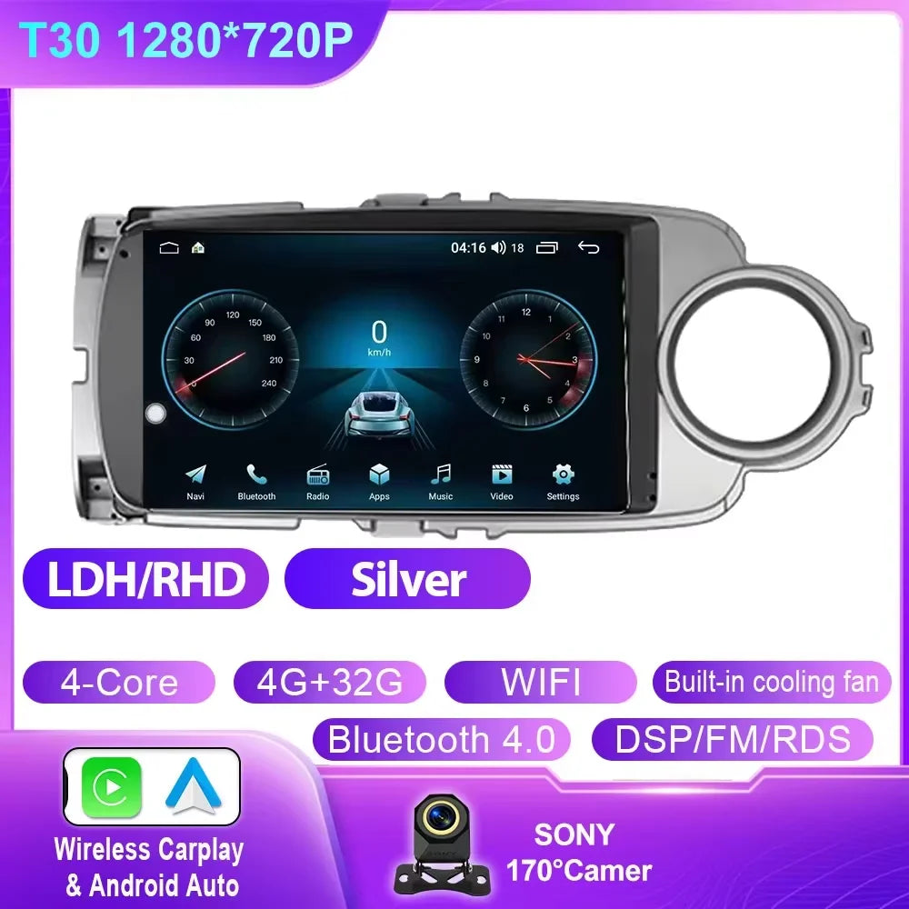 Toyota Yaris 2012-2017 Android Car GPS Radio Bluetooth - image 17