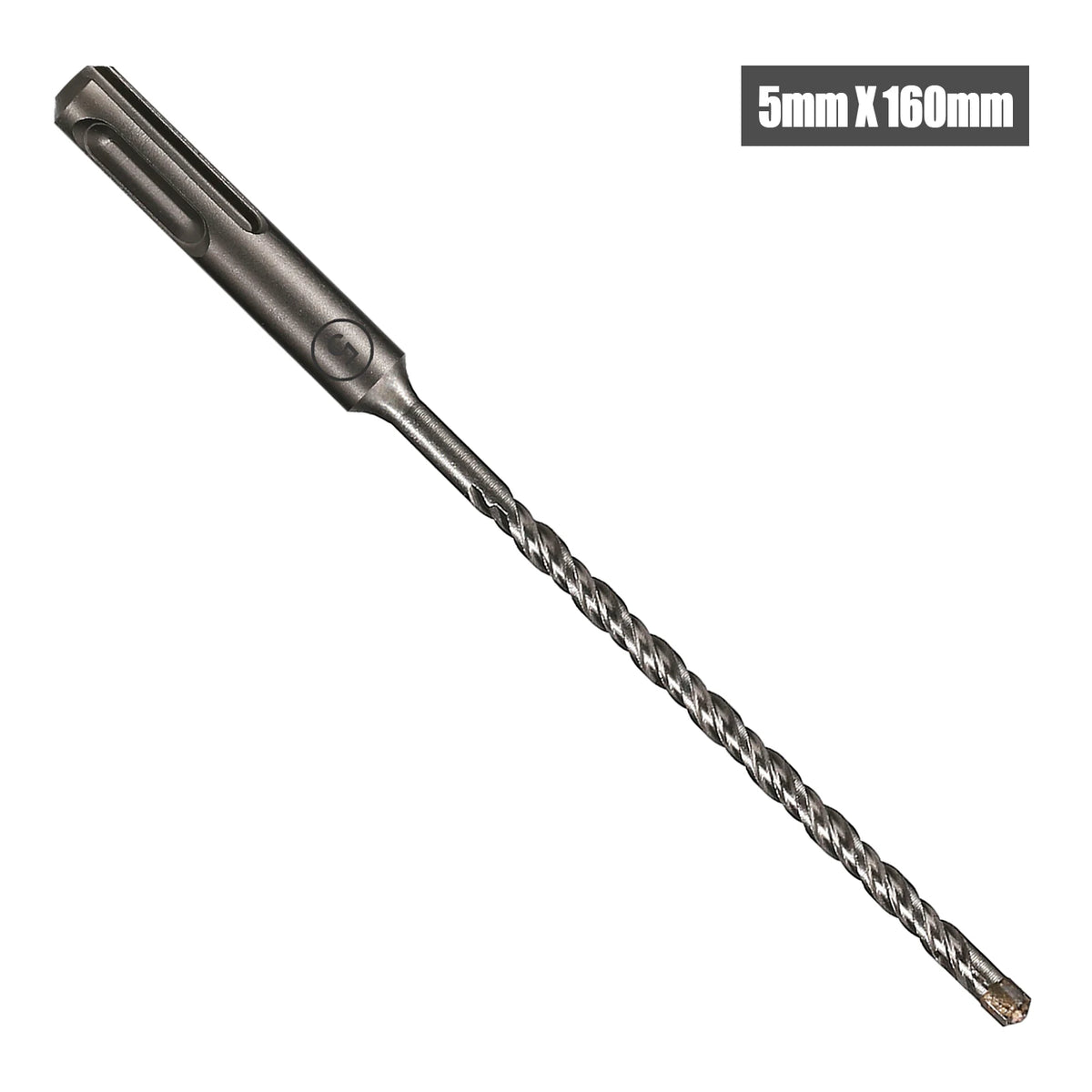 SDS Plus Masonry Hammer Drill Bit, 5-16mm x 160mm Cross Tip for Concrete