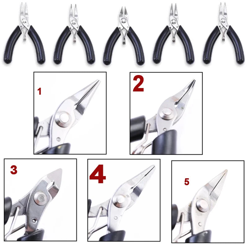 3-Piece Stainless Steel Mini Pliers Set – Wire Cutter & Repair Tools