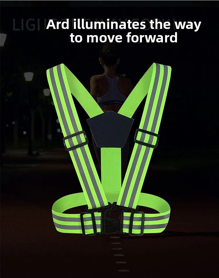 Reflective Safety Vest Backpack for Night Cycling & Running - image 7