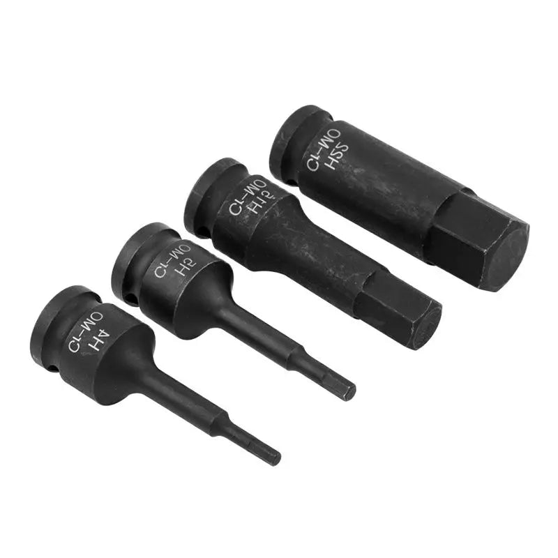 1/2 Inch Drive Long Impact Socket Set Hex Bits Allen Driver Metric H4 to H19