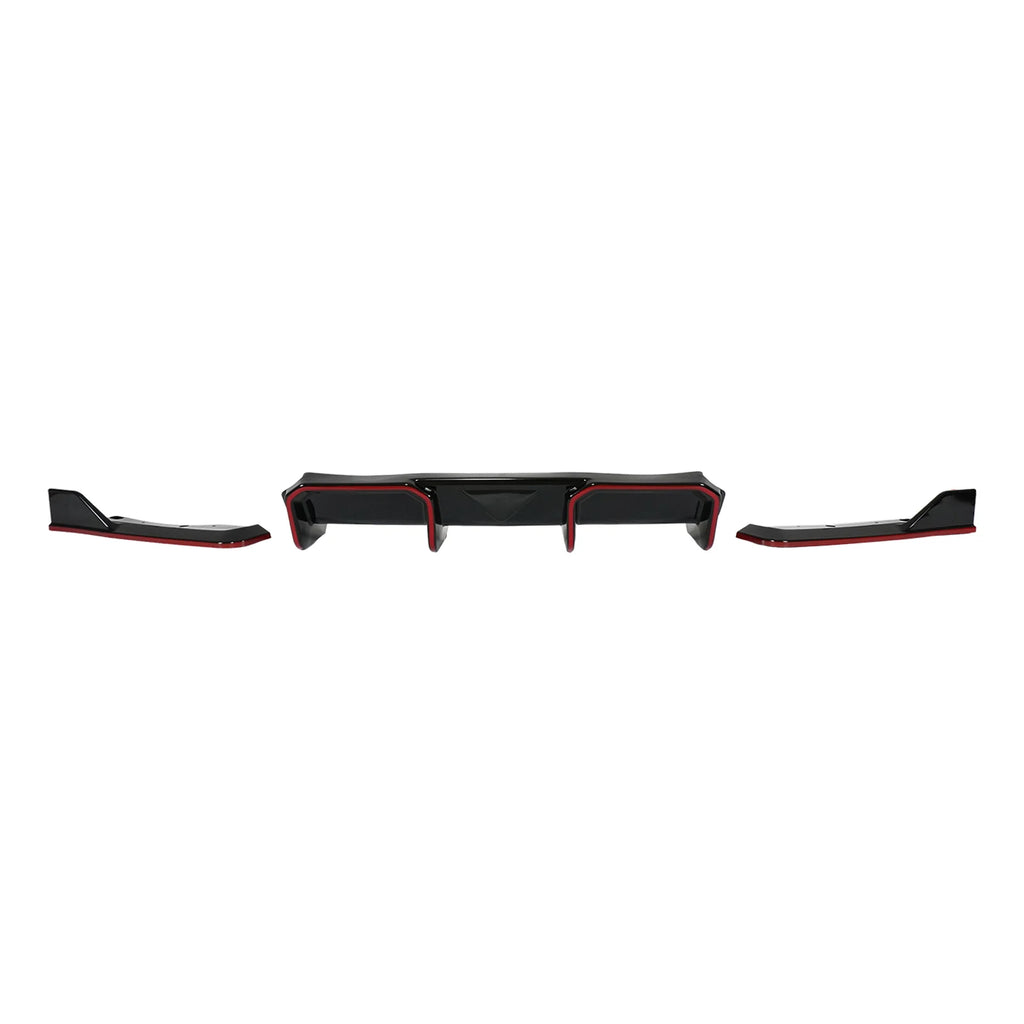 Rear Bumper Diffuser for Hyundai Elantra N 2024-2026, Gloss Black - view 21