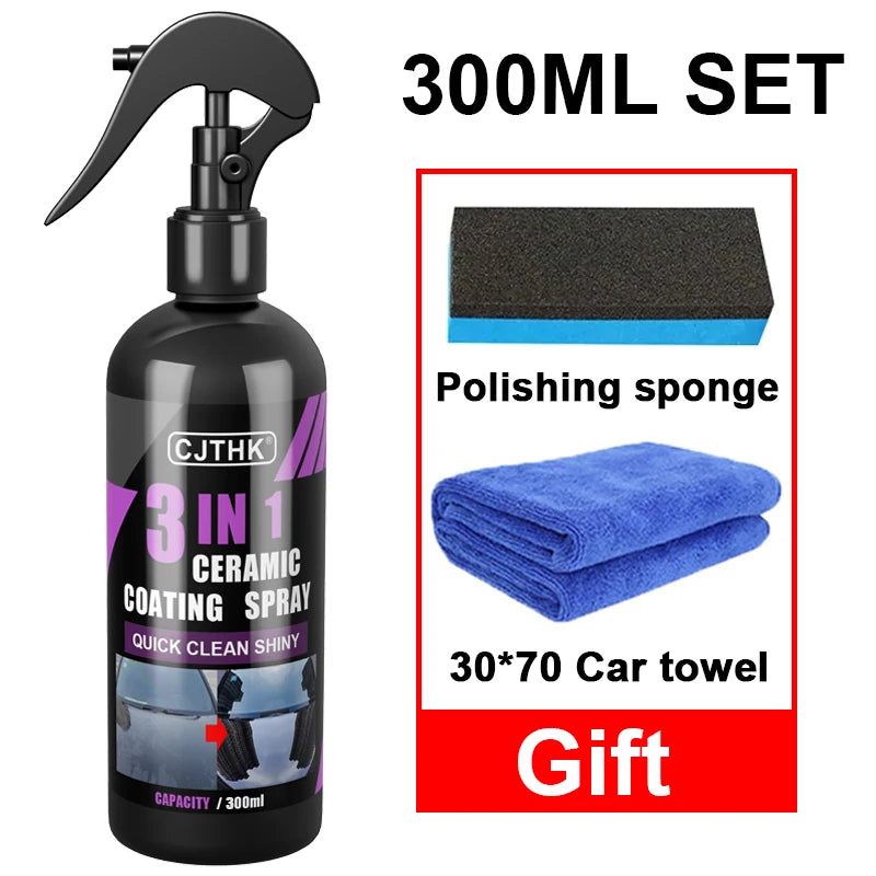 3-in-1 Ceramic Nano Coating Spray for Car Paint