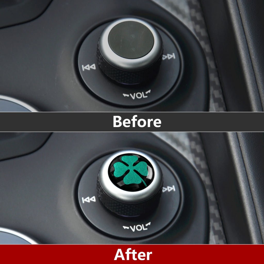 Carbon Fiber Interior Trim Stickers for Alfa Romeo Giulia and Stelvio