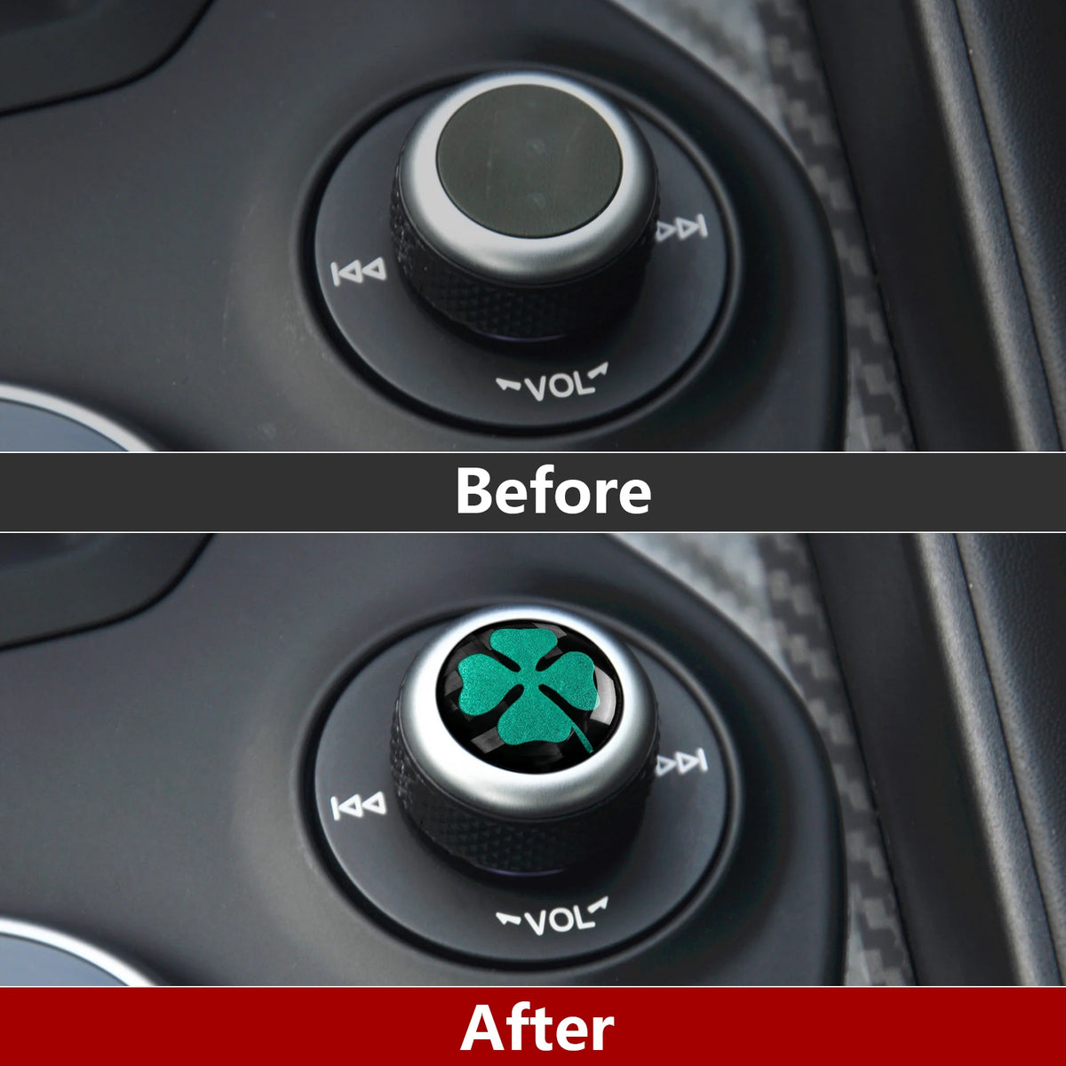 Carbon Fiber Interior Trim Stickers for Alfa Romeo Giulia and Stelvio