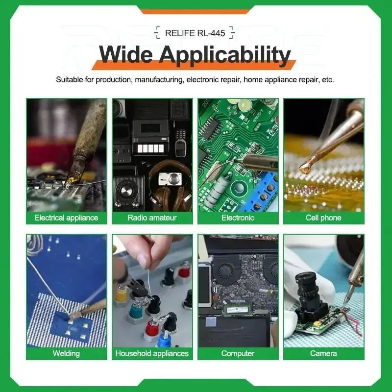 High Purity Rosin Core Solder Wire 0.3 to 0.6mm for Electronics Repair