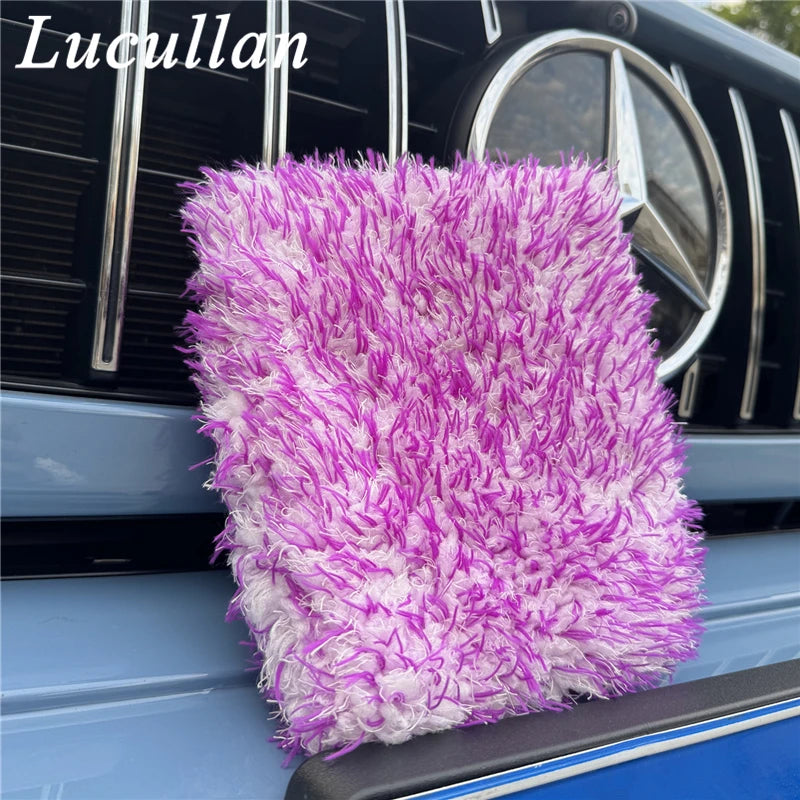 Microfiber Car Wash Pad with Side Opening, 7 x 8 Inch