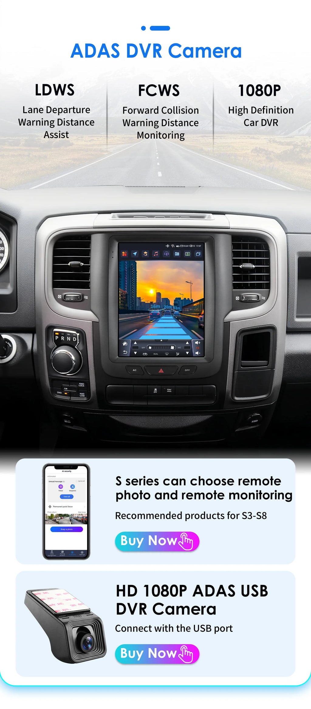 9.7" CarPlay Android Auto Head Unit for Dodge Ram 2013-2018 - image 38