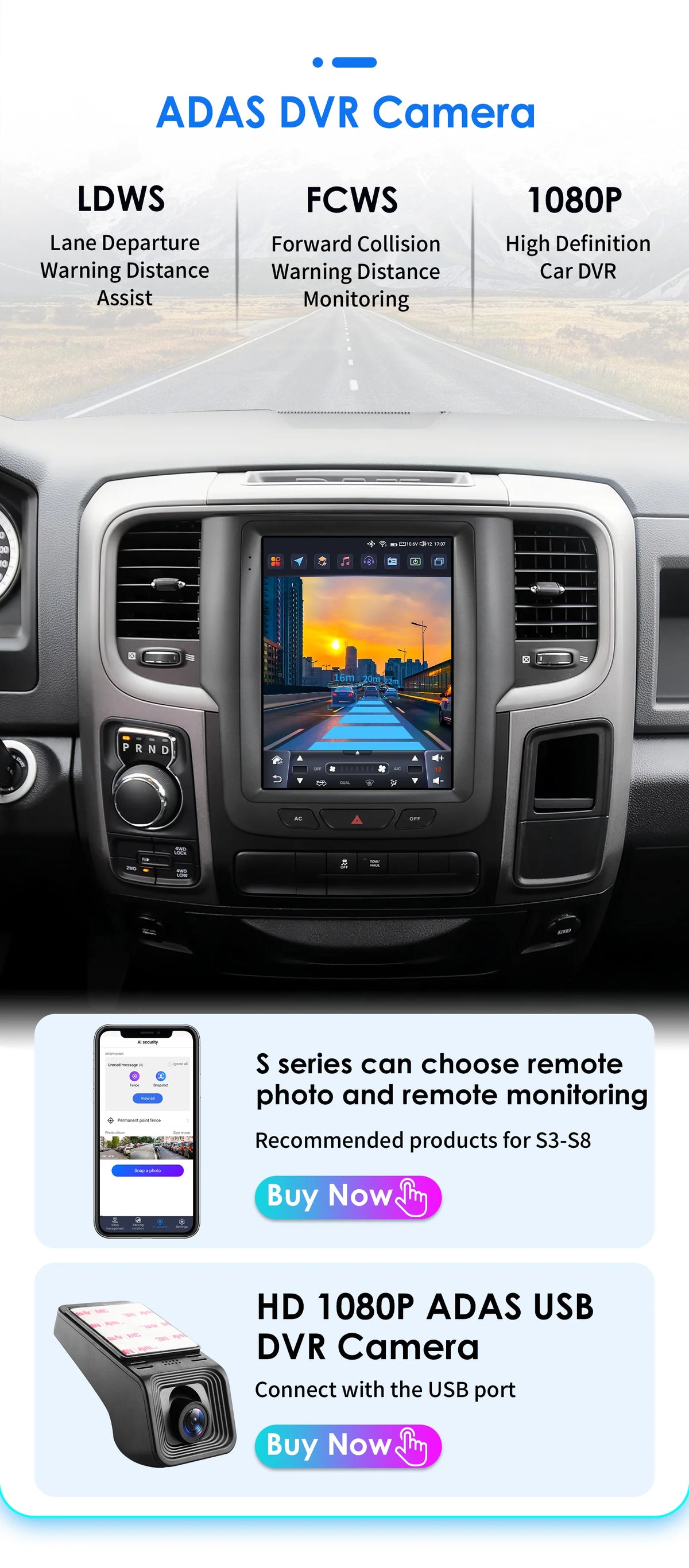 9.7" CarPlay Android Auto Head Unit for Dodge Ram 2013-2018 - image 38