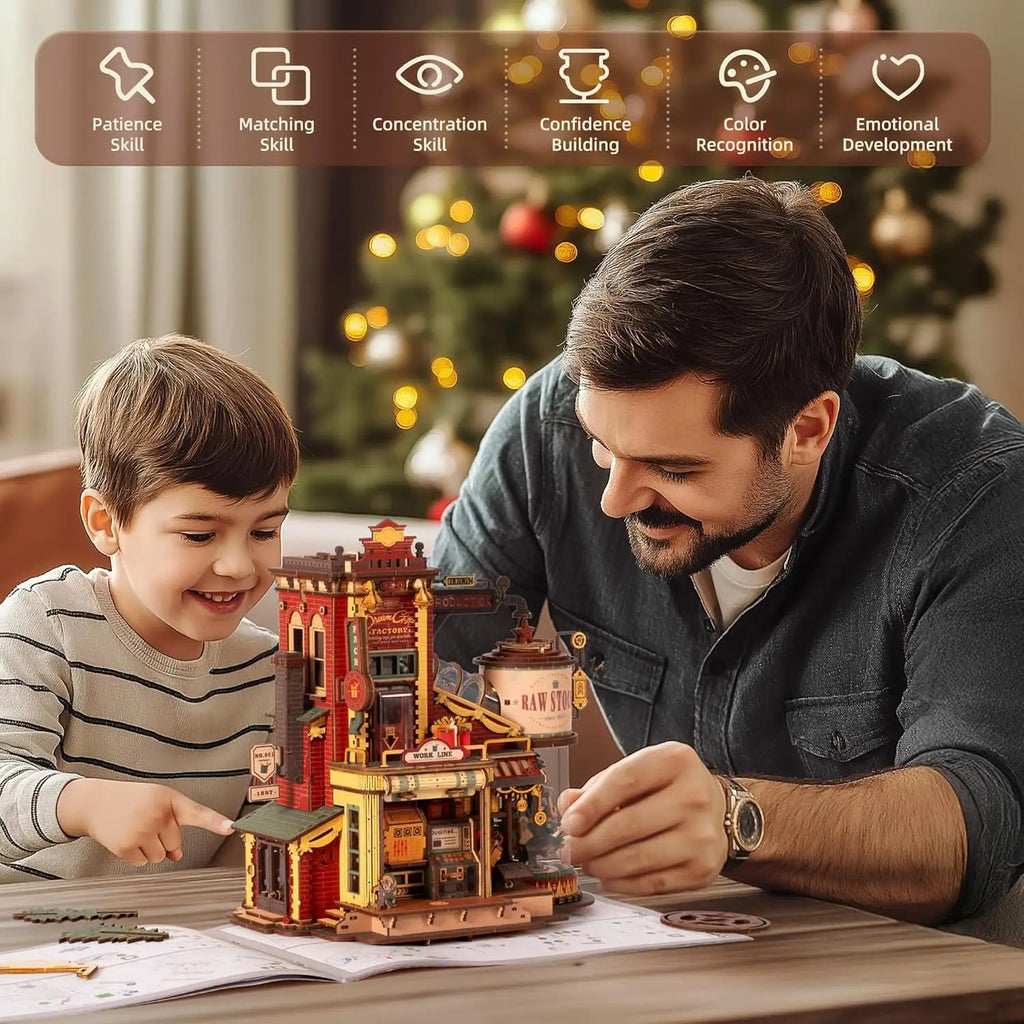 Rokr 3D Wooden Music Box Puzzle Kit, Build-It-Yourself Model - view 6