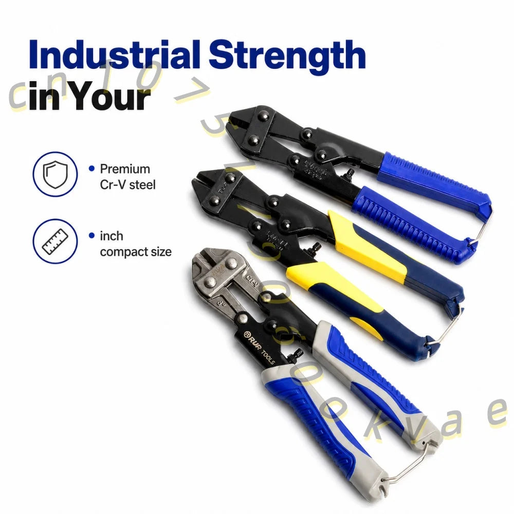 8 Inch Mini Bolt Cutter Chrome Vanadium Steel Heavy Duty Hand Tool for Steel Wire