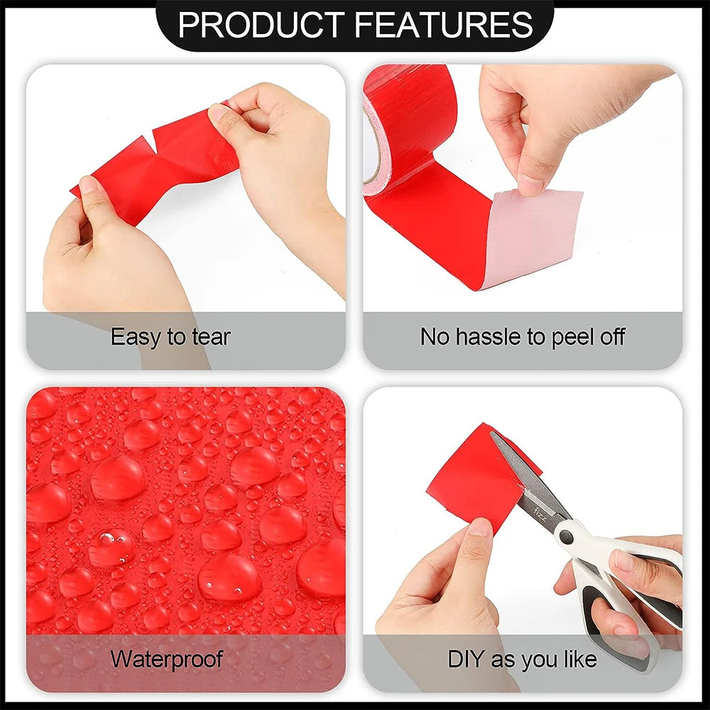 Colored Waterproof Duct Tape 4.8cm x 10m – No Residue