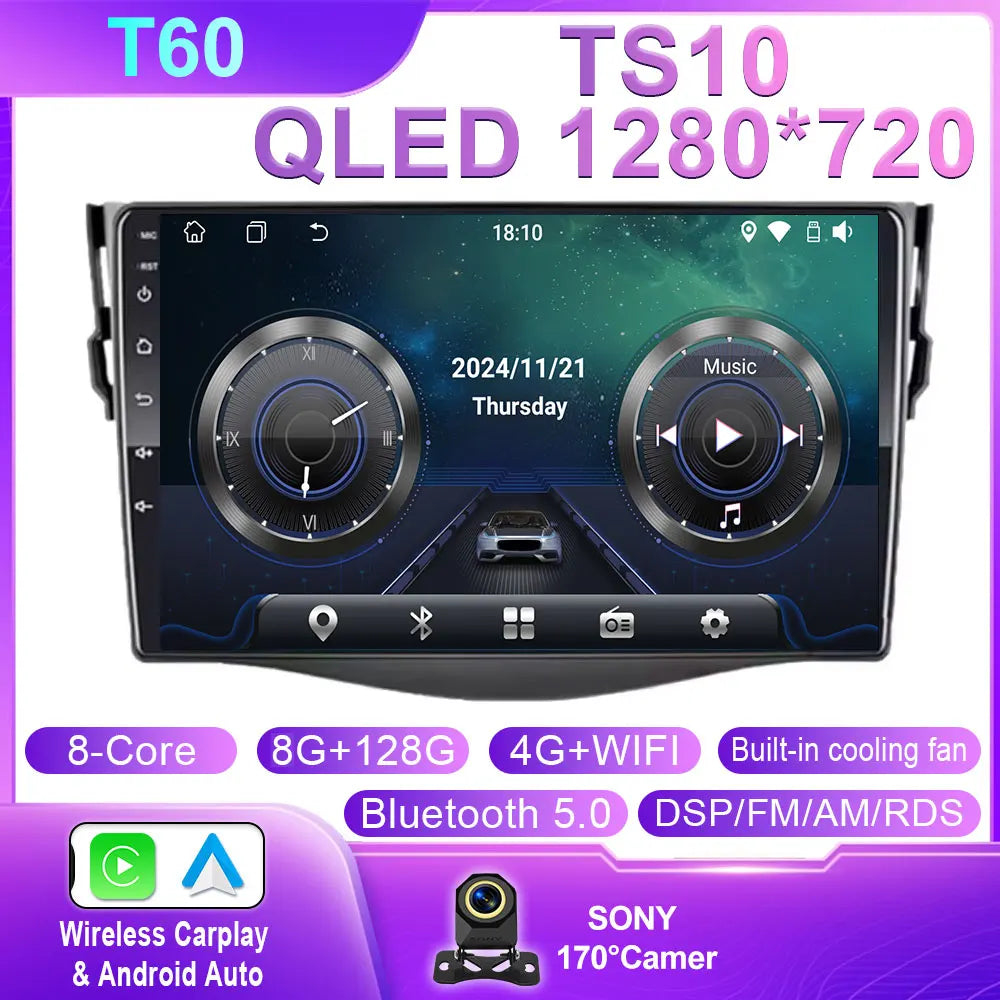 9-Inch Touchscreen Toyota RAV4 Android GPS Carplay Stereo 2005-2013 - image 17