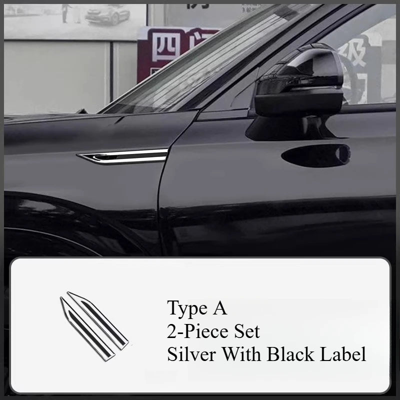 Blade Style Fender Side Trim Sticker Set for Car Exterior