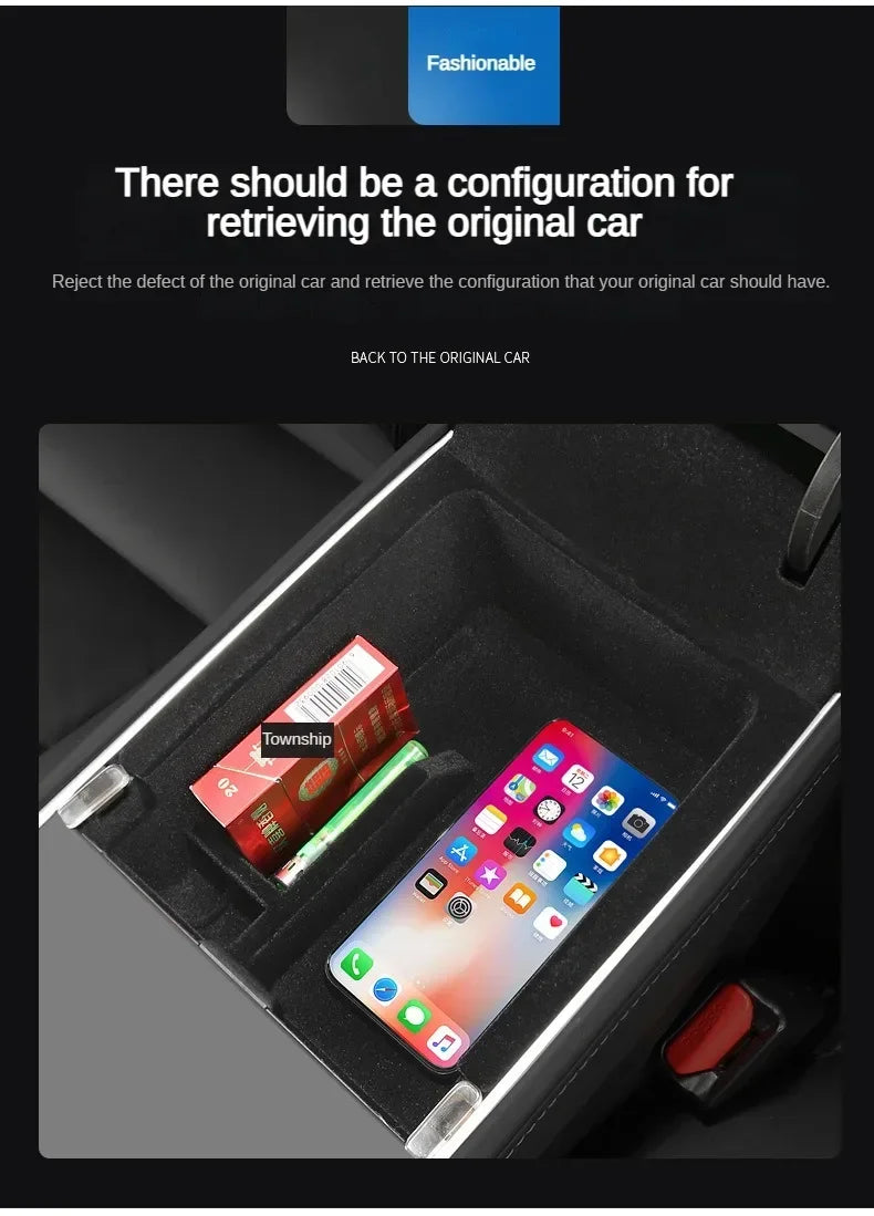 Center Console Organizer Trays for Tesla Model 3 and Model Y