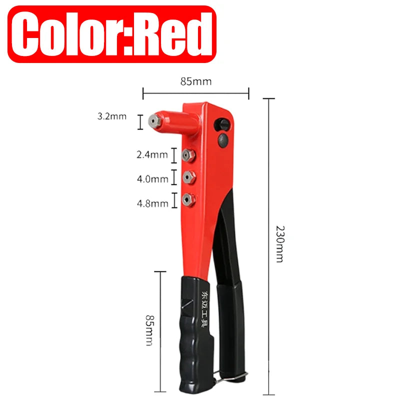 Heavy Duty Rivet Gun Hand Tools Riveter Set Pop Rivet Gun Assortment DIY Automotive Furniture Marine Repairs Rivets Guns Tool